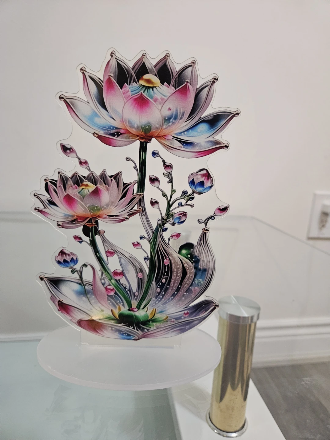 Lotus Flower Acrylic Stand Decor - photo 3