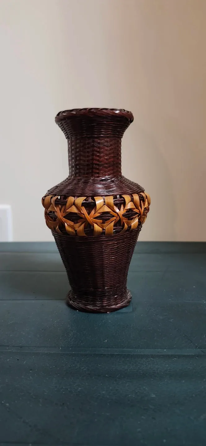 #Cleanout  - Woven Brown Vase