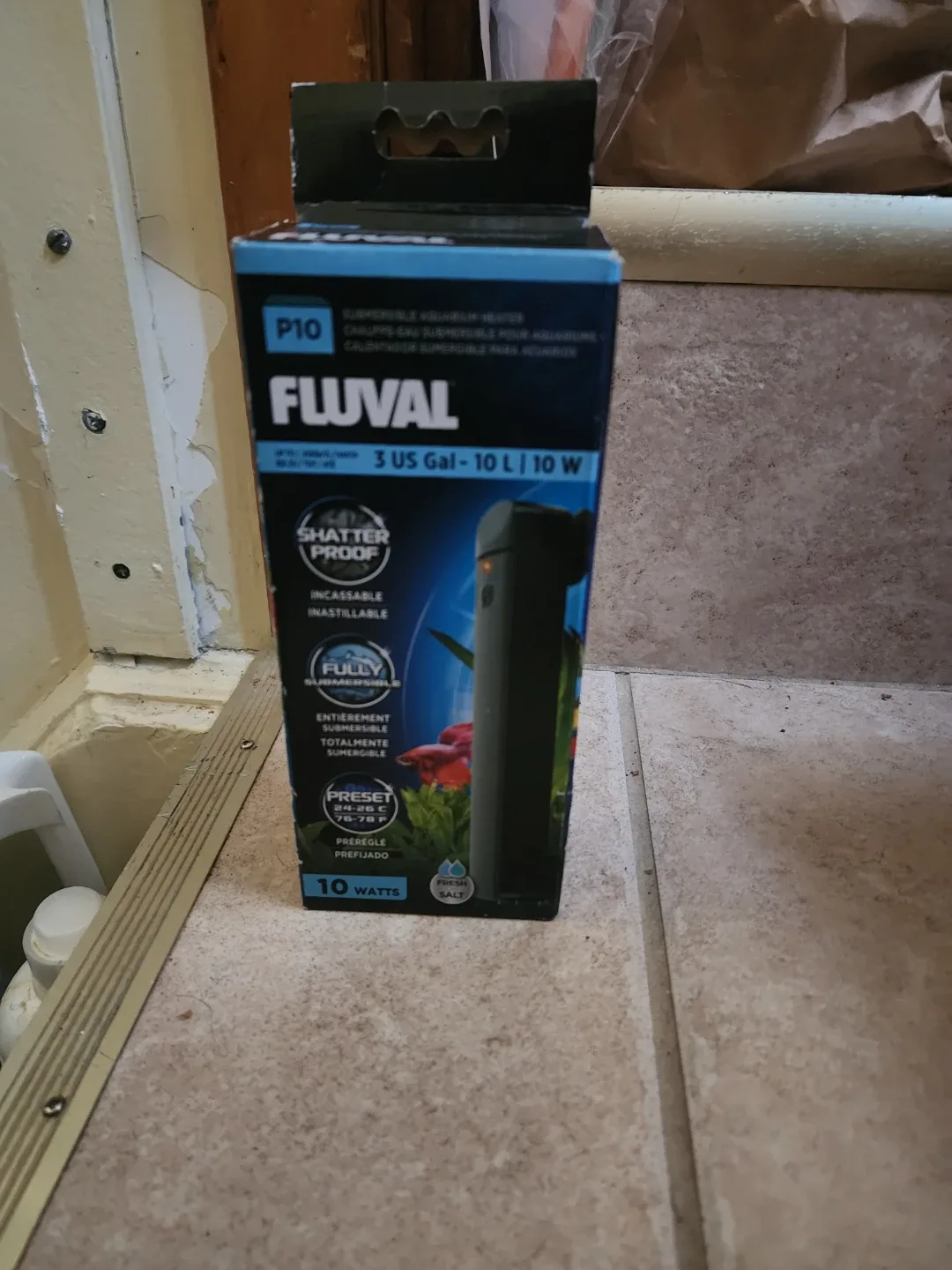 New Fluval P10 Submersible Aquarium Heater