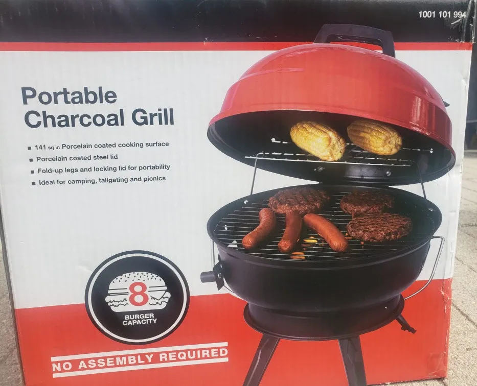 Portable Charcoal Grill - Red image indicator(2)