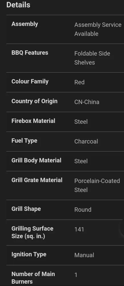 Portable Charcoal Grill - Red image indicator(4)