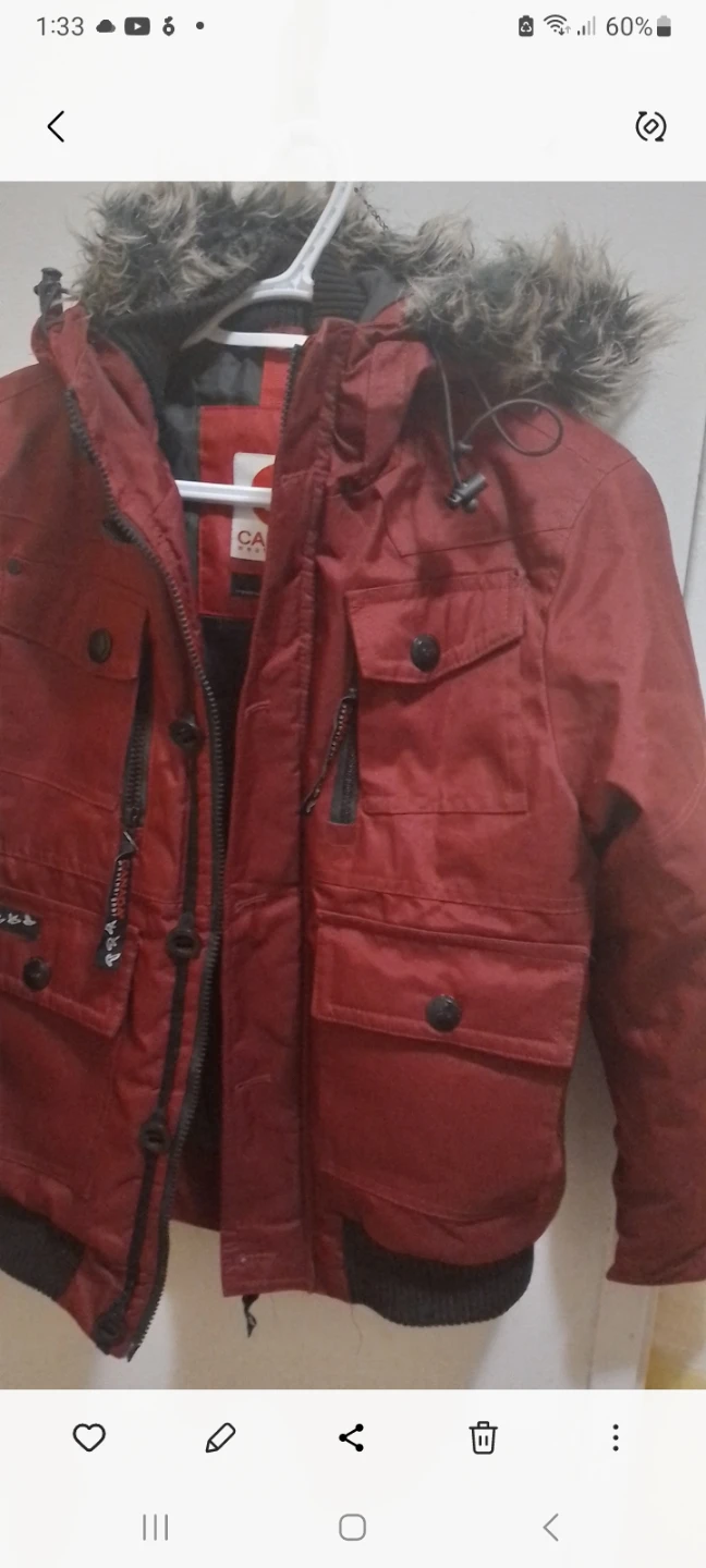 Red Canada Weather Gear Jacket