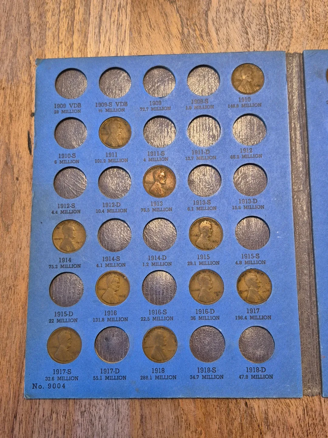 USA Lincoln wheat penny book w/coins image indicator(2)