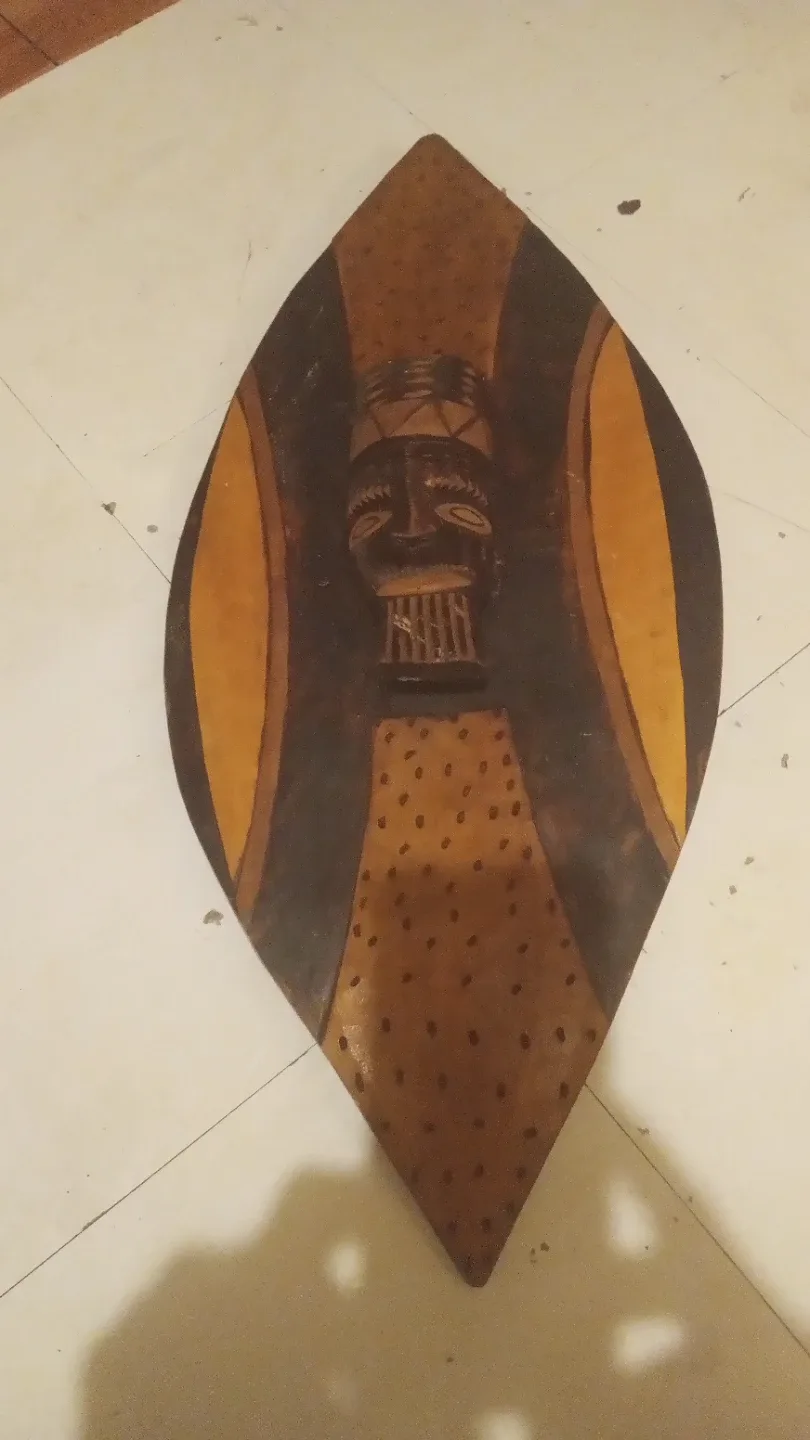 African Tribal Shield Wall Decor #cleanout
