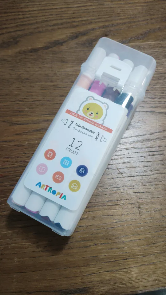 Artropia Twin Tip Round Markers - 12 Colours