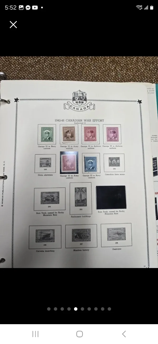 Vintage Canadian Postage Stamp Album image indicator(5)