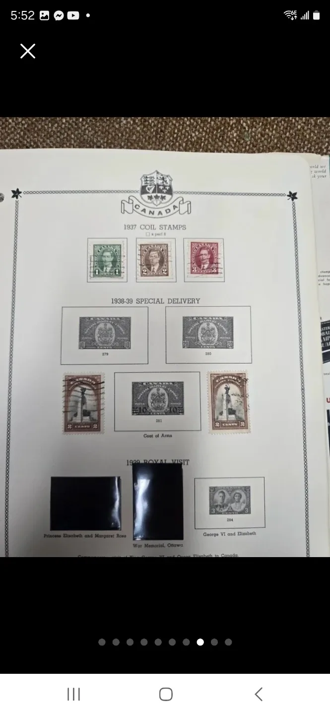 Vintage Canadian Postage Stamp Album image indicator(6)