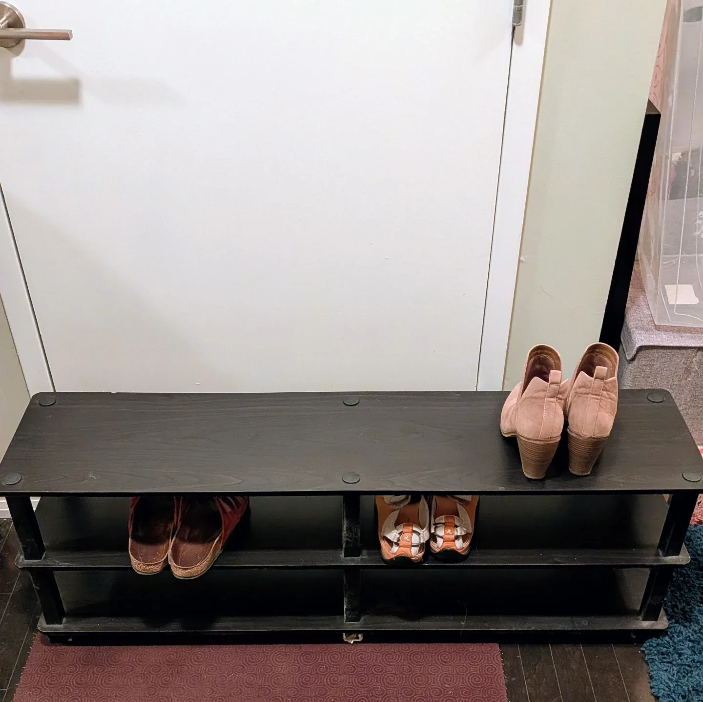 Black Shoe Rack, Solid Quality