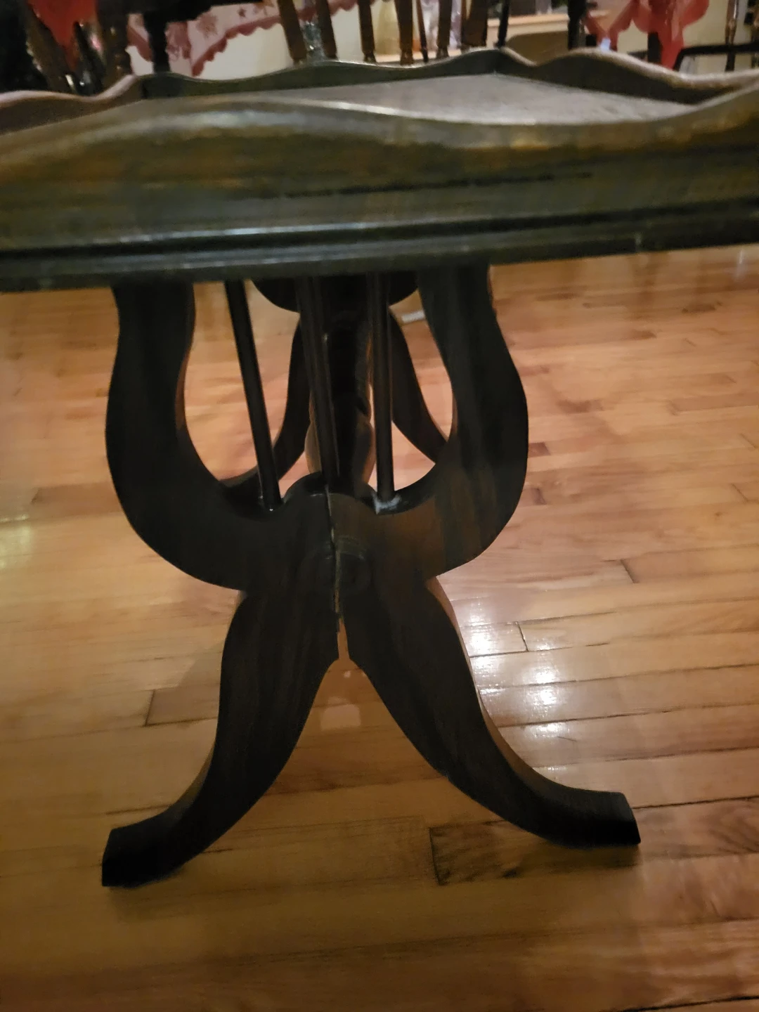 Vintage Dark Wood Coffee Table - photo 3