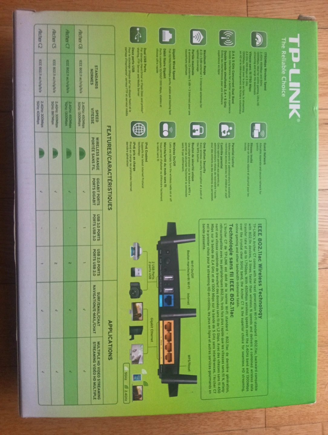TP-Link Archer C7 AC1750 Dual Band Wireless Router - New - photo 2
