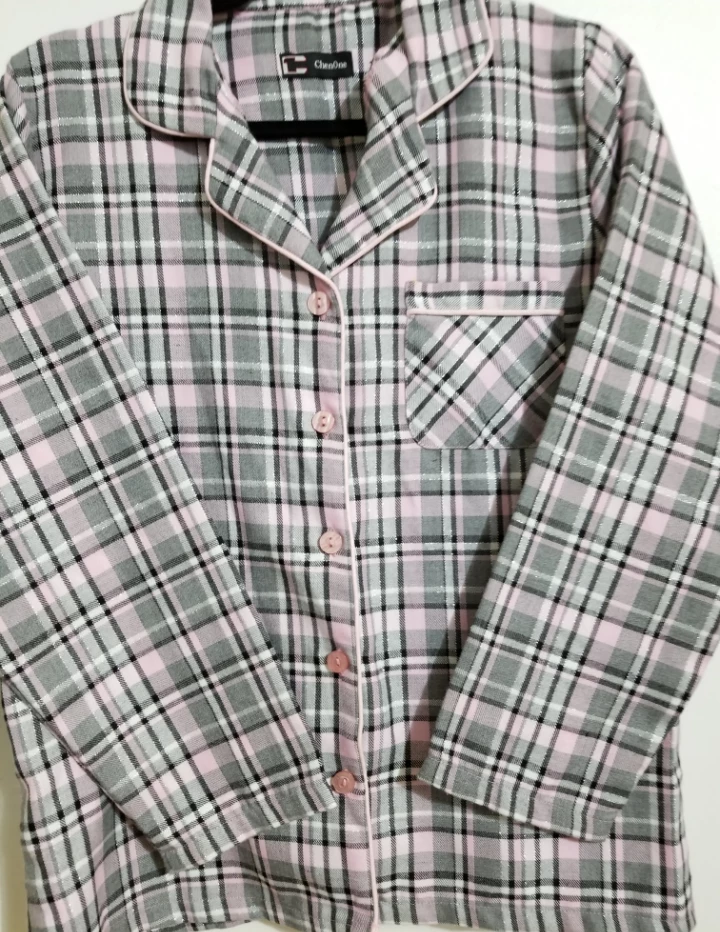 ChenOne Plaid Pajama Set