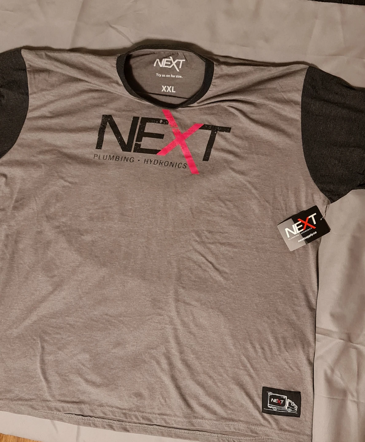 NEXT XXL Grey T-Shirt - Plumbing Hydronics - photo 2