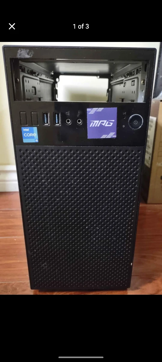 #cleanout MAG Intel Core PC Tower case only  - Black