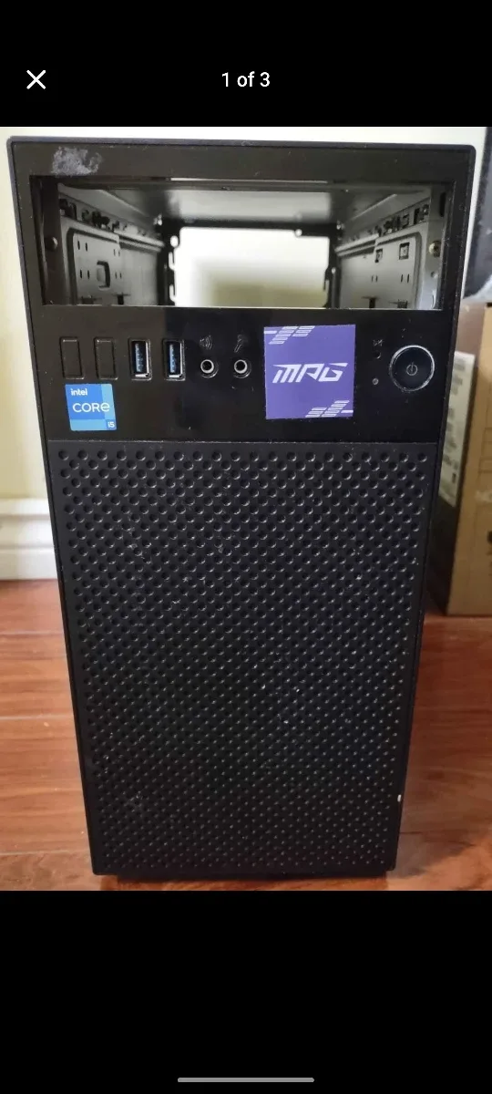 #cleanout MAG Intel Core PC Tower case only  - Black