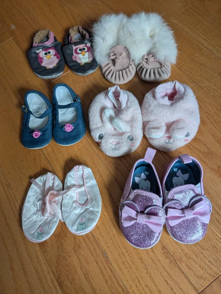 #Cleanout Baby Girl  Shoe Bundle - Size 0-12 Months