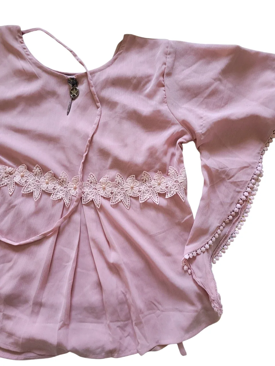 Light pink color Casual top for ladies image indicator(2)