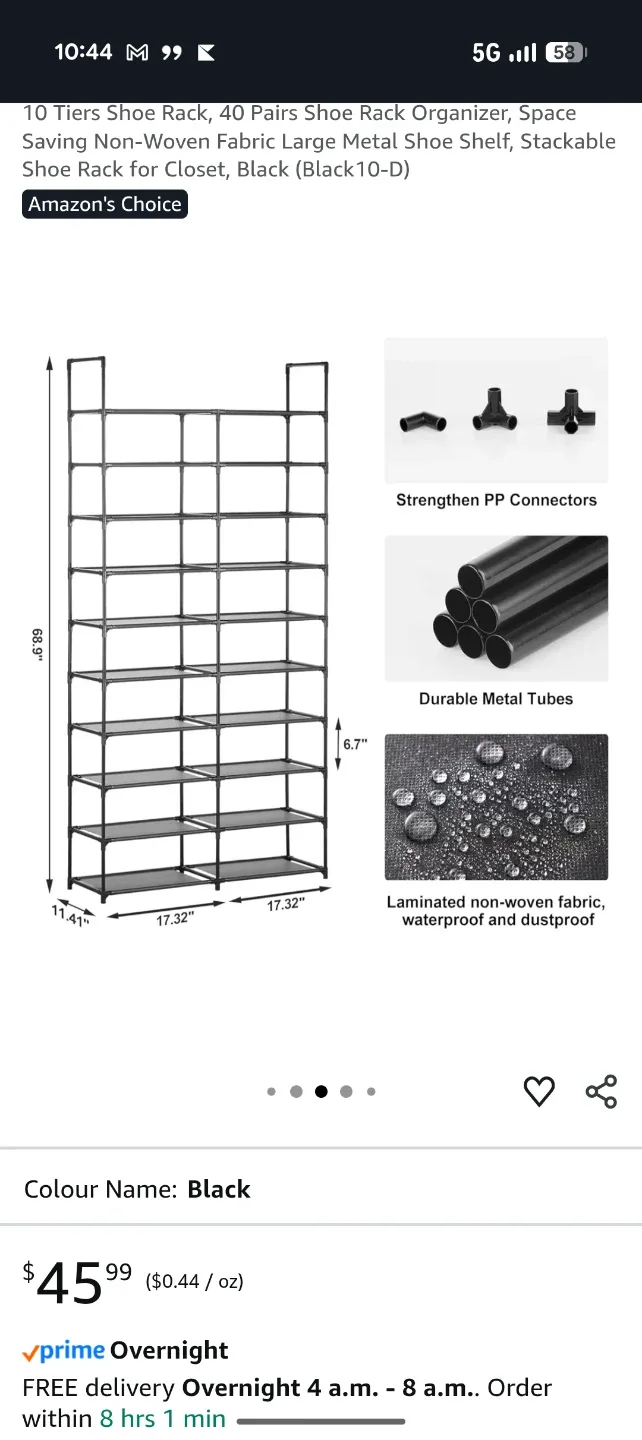 New HODYANN 10-Tier Shoe Rack image indicator(3)
