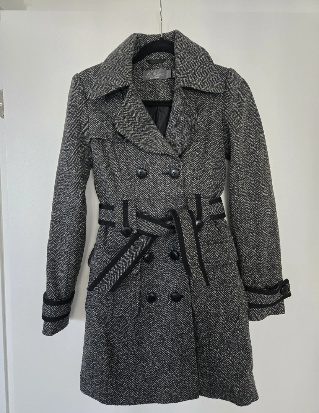 Costa Blanca Grey wool blend coat - Size 2