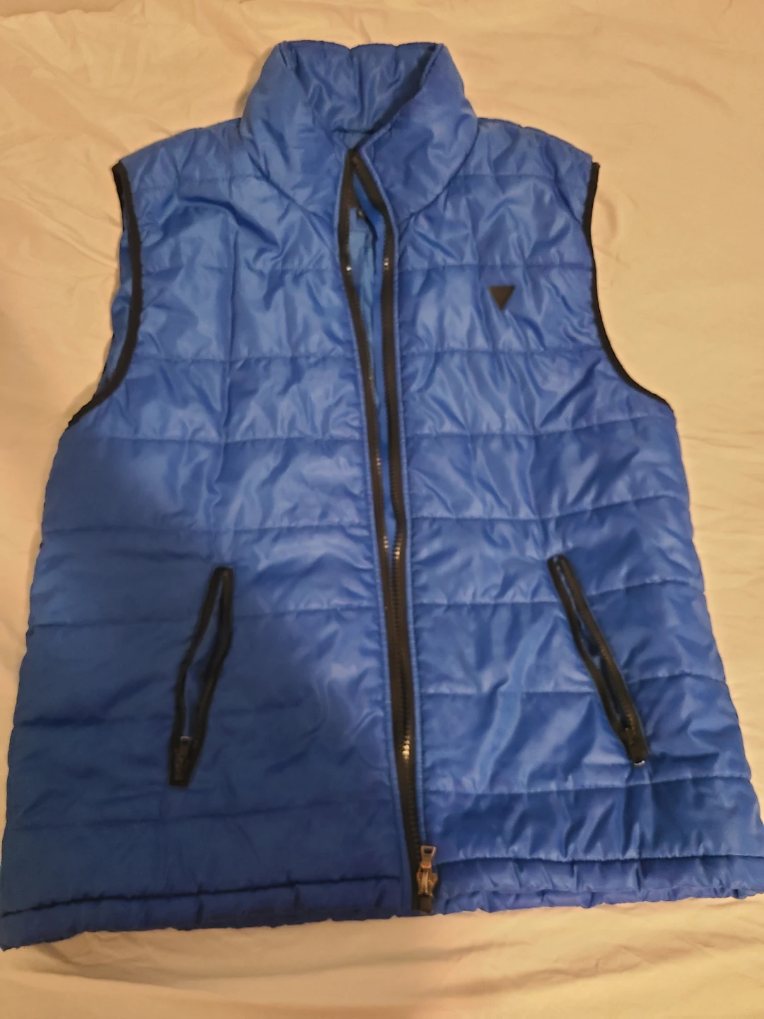 Guess Blue Puffer Vest - Size XL - photo 4