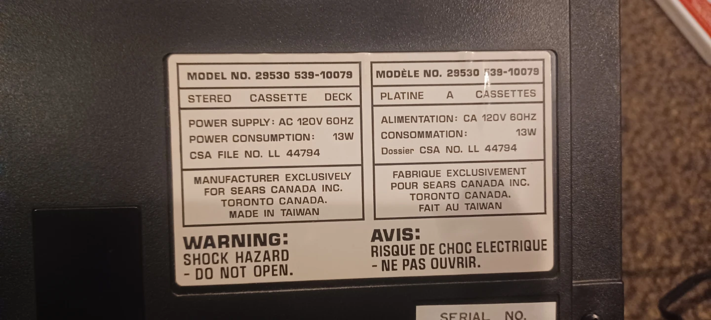 LXI Series Dual Cassette Deck #clean out - photo 4