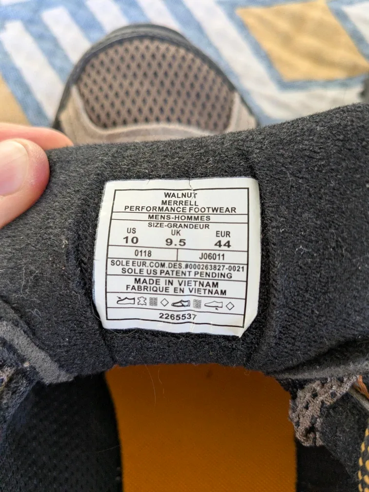 Merrell Moab Ventilator 2 (men US 10) - low top hiking shoes image indicator(8)