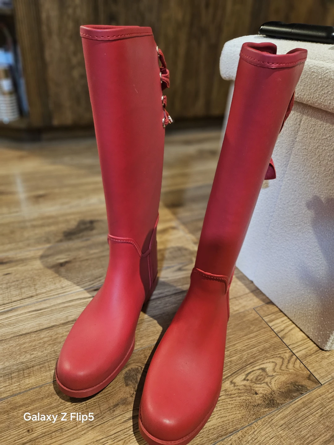 Coach Red Rain Boots - Size 8