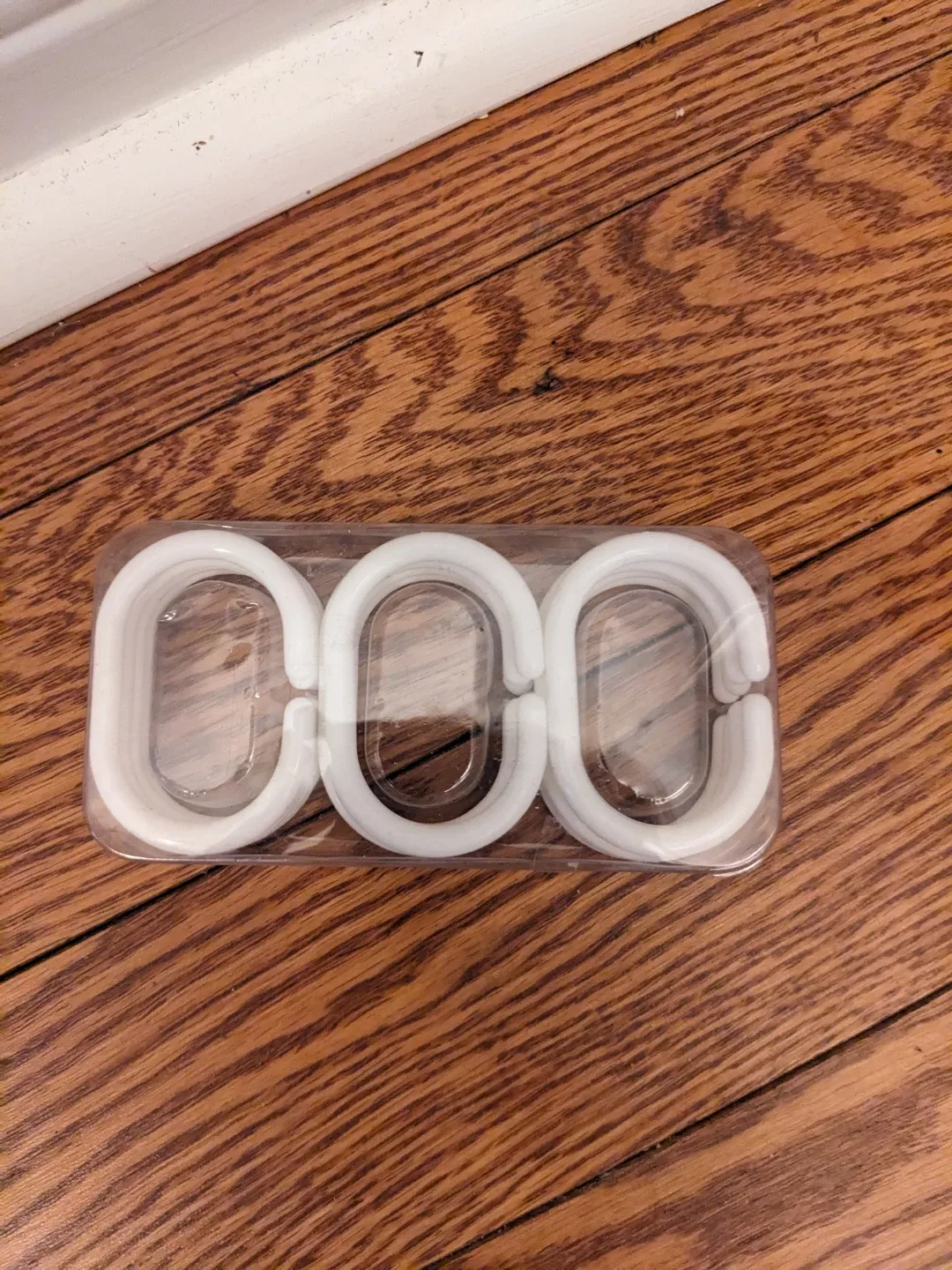 #Cleanout Shower Curtain Rings - White