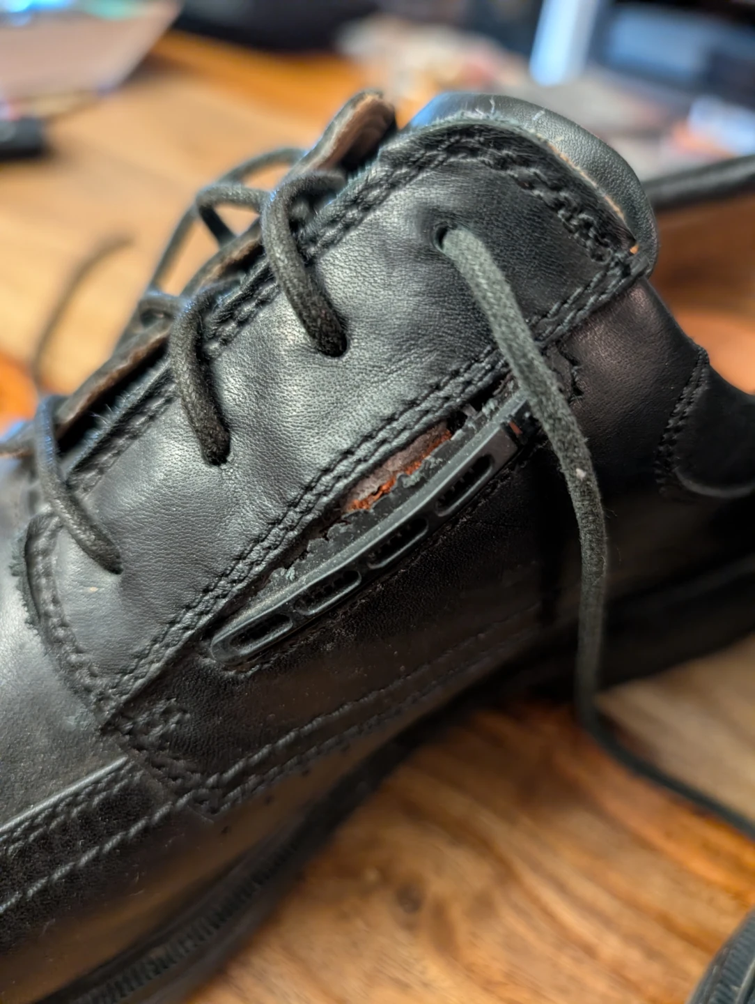Clarks Black Leather Dress Shoes size 11.5 (#Cleanout) - photo 5