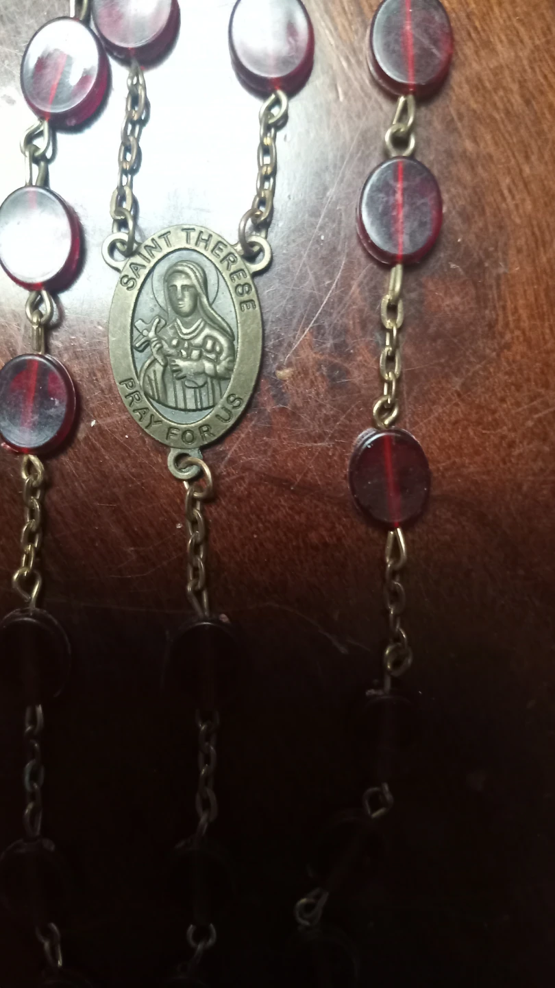 Rosary with Saint Therese Medal - photo 2