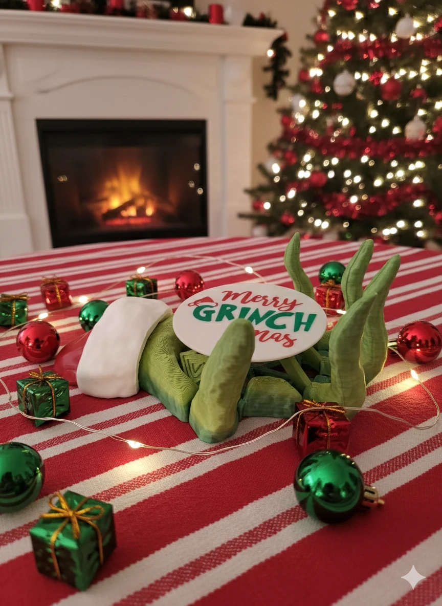 Articulated Grinch Drink Holder - photo 2