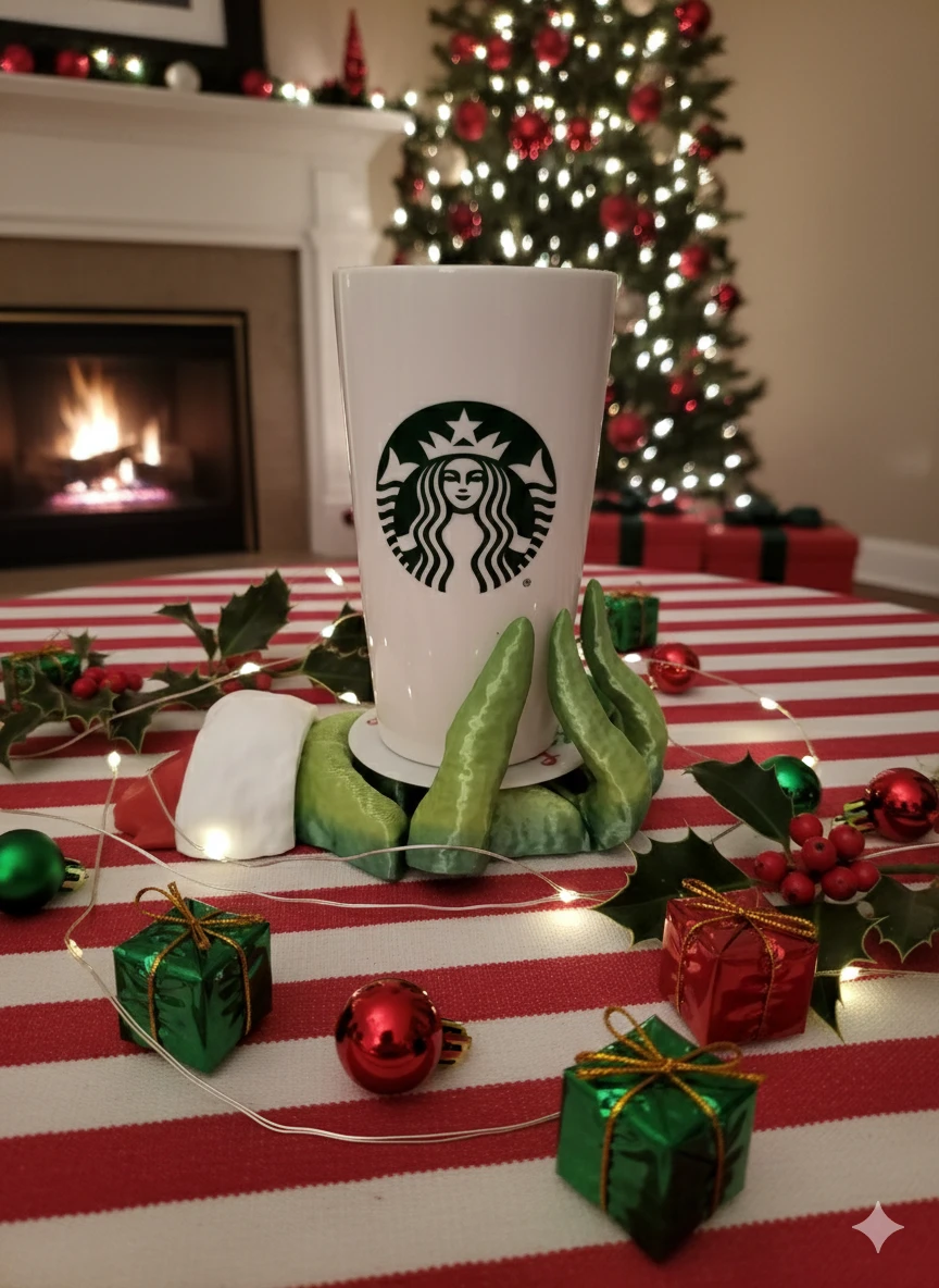 Articulated Grinch Drink Holder - photo 3