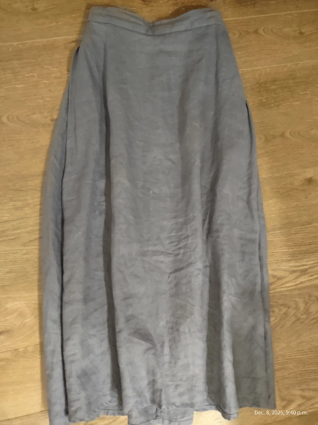 Muji Grey Linen Skirt  XS-S