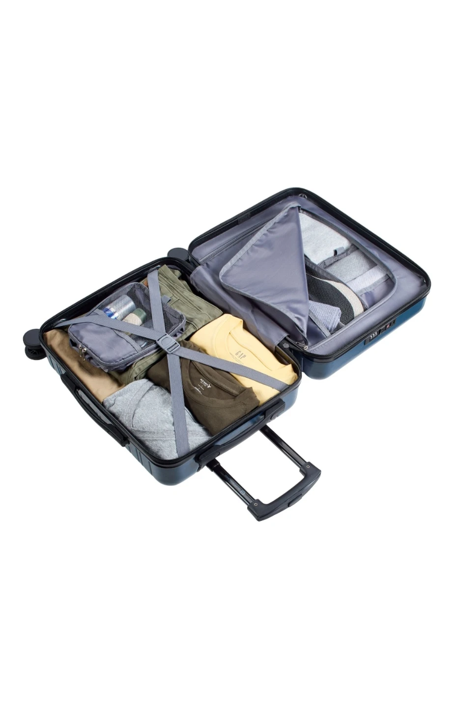 Outbound Hardside Carry-On Spinner Luggage Set + 3 Cubes - photo 3