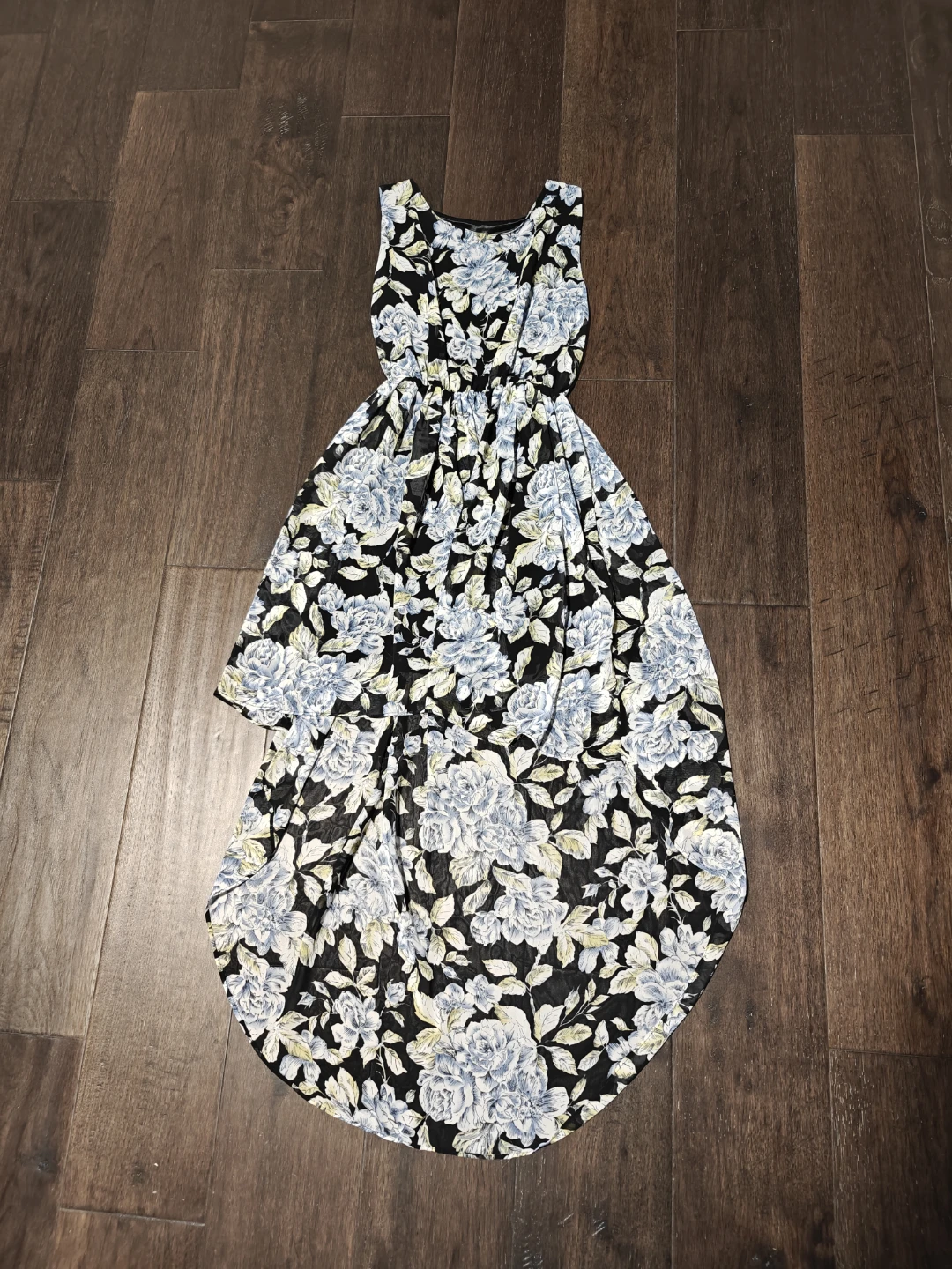 Floral High-Low Dress