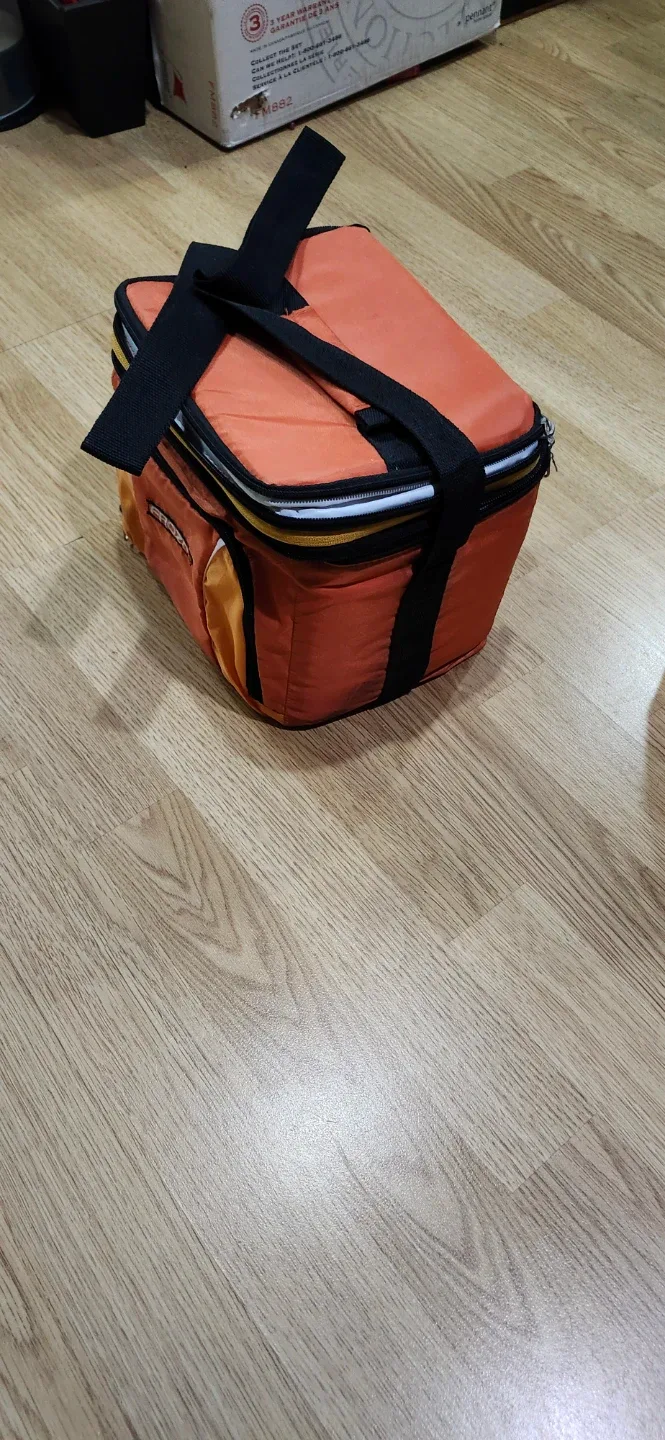 New Froz Ice launch Bag Cooler - Orange and Black image indicator(3)