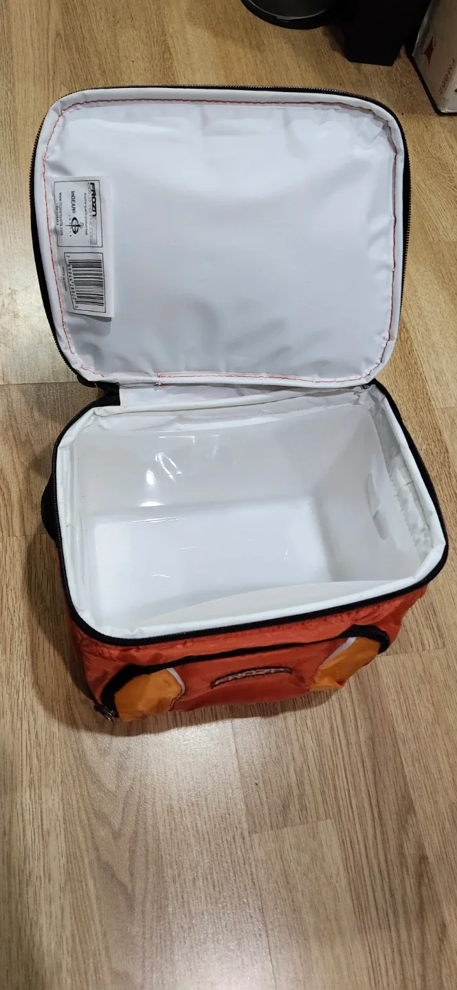 New Froz Ice launch Bag Cooler - Orange and Black image indicator(5)