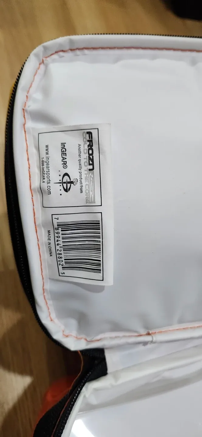 New Froz Ice launch Bag Cooler - Orange and Black image indicator(6)