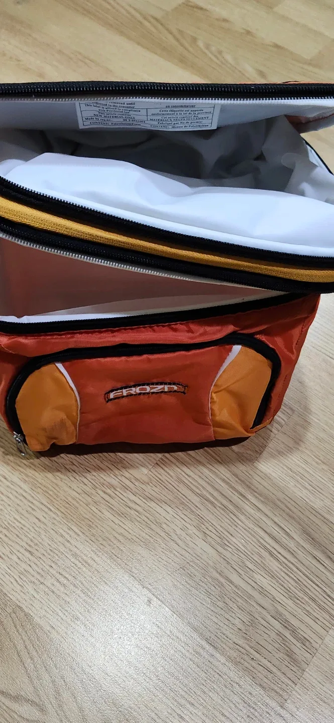 New Froz Ice launch Bag Cooler - Orange and Black image indicator(7)