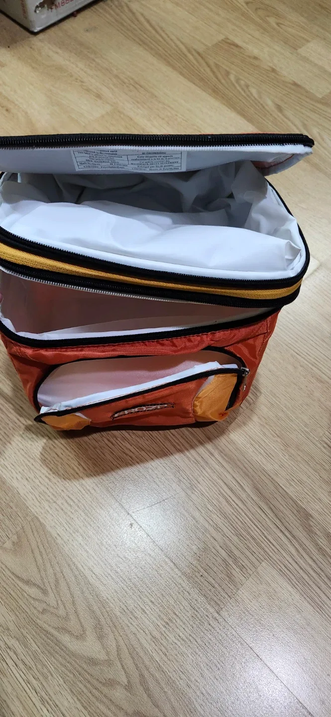 New Froz Ice launch Bag Cooler - Orange and Black image indicator(8)