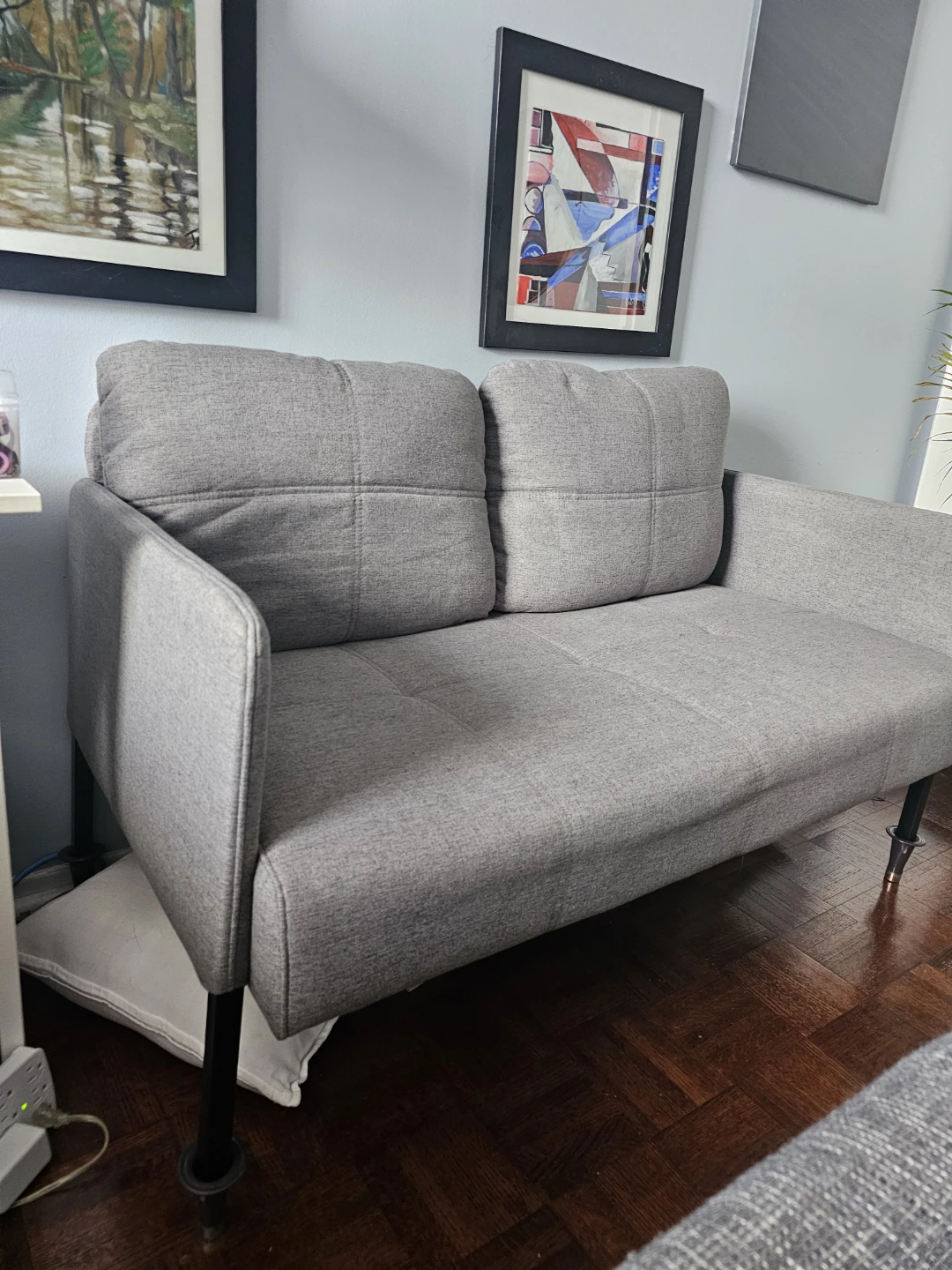 Grey Loveseat Sofa -