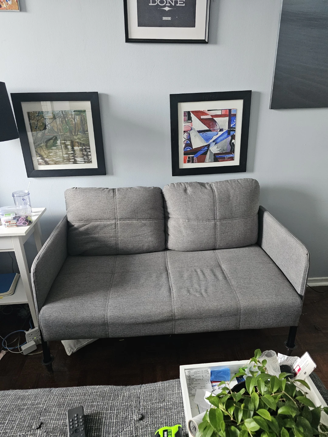 Grey Loveseat Sofa - - photo 2
