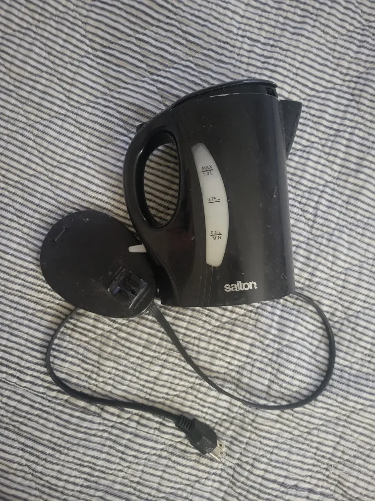 Salton Black Electric Kettle #Cleanout