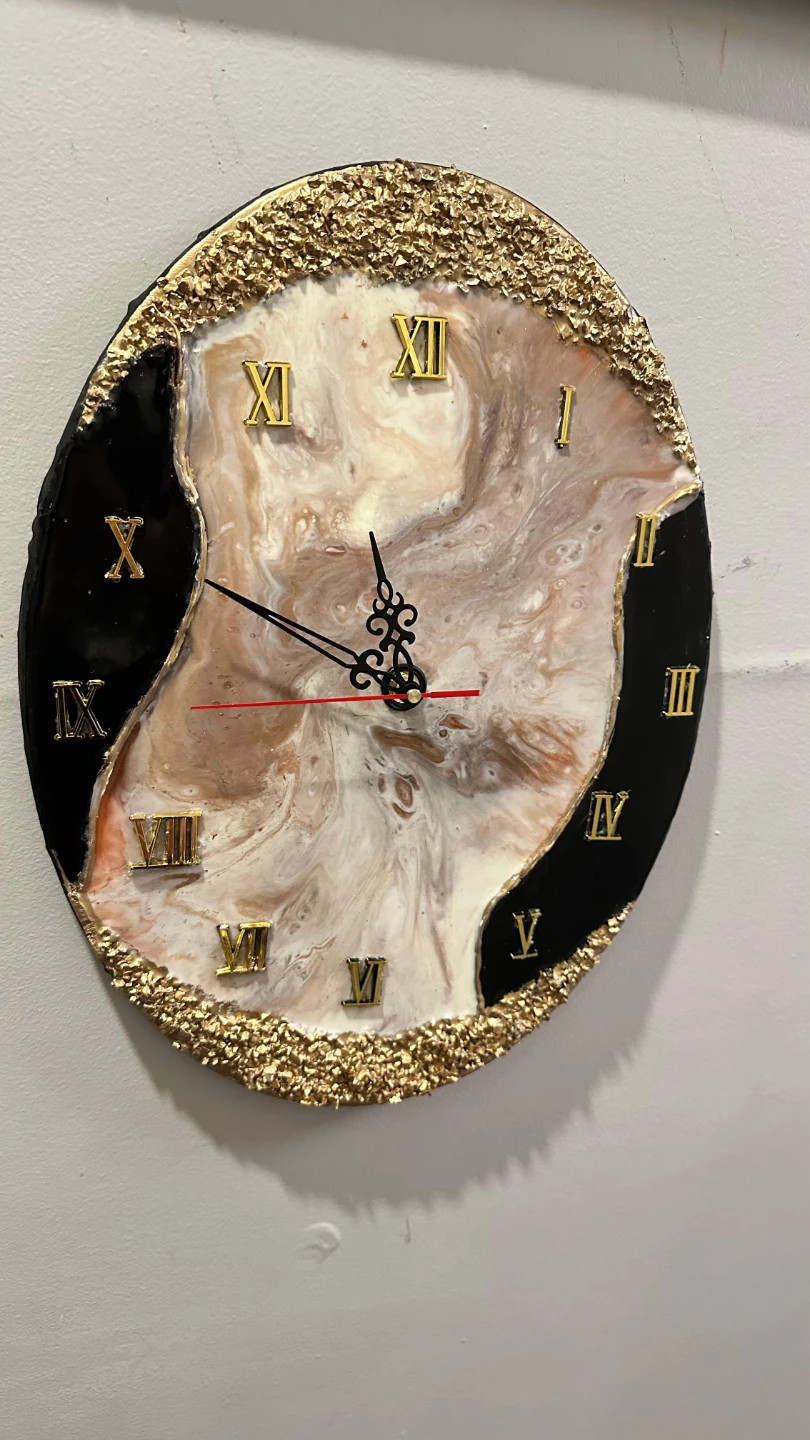Handmade Resin Wall Clock