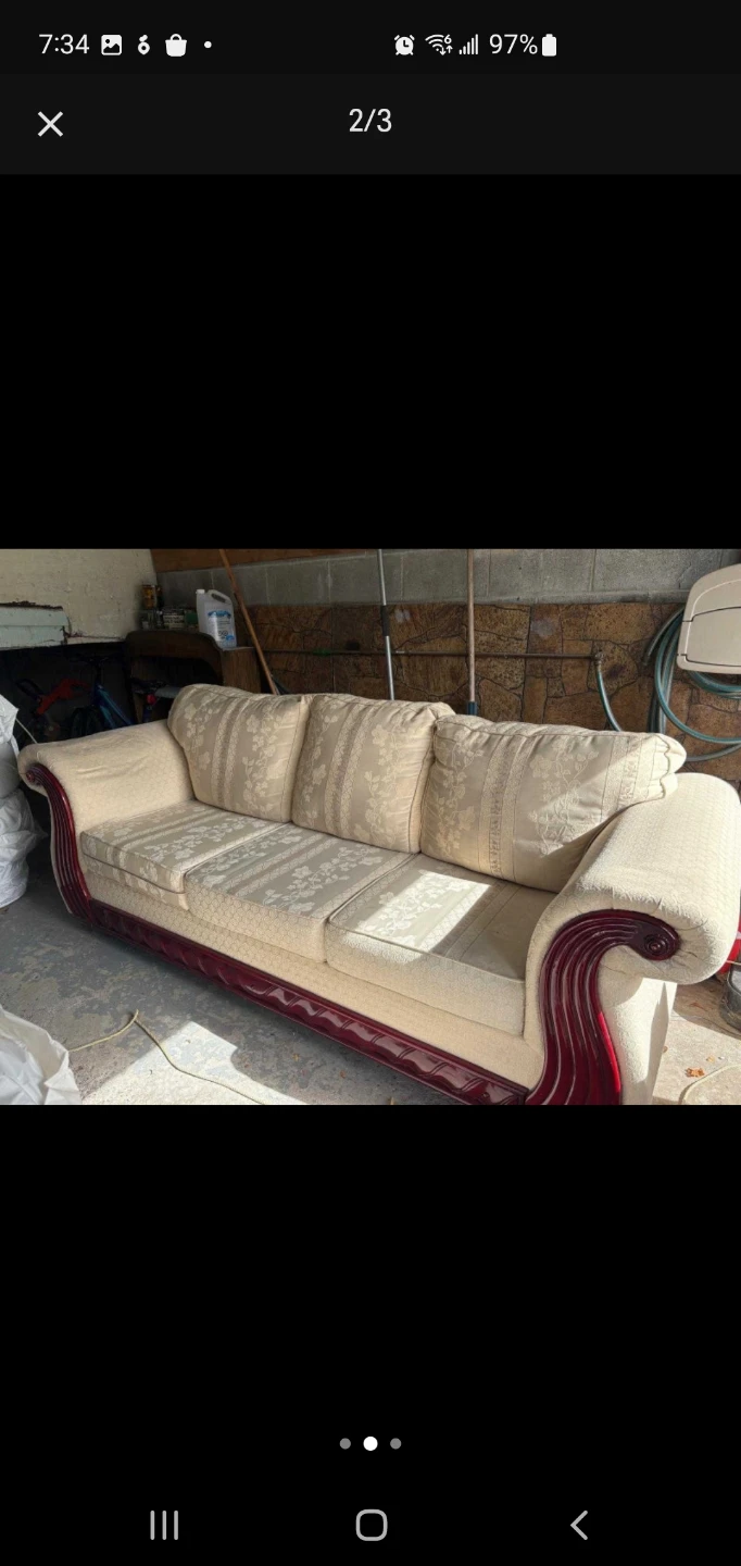 Sofa, Loveseat, and Armchair Set - Beige - photo 2
