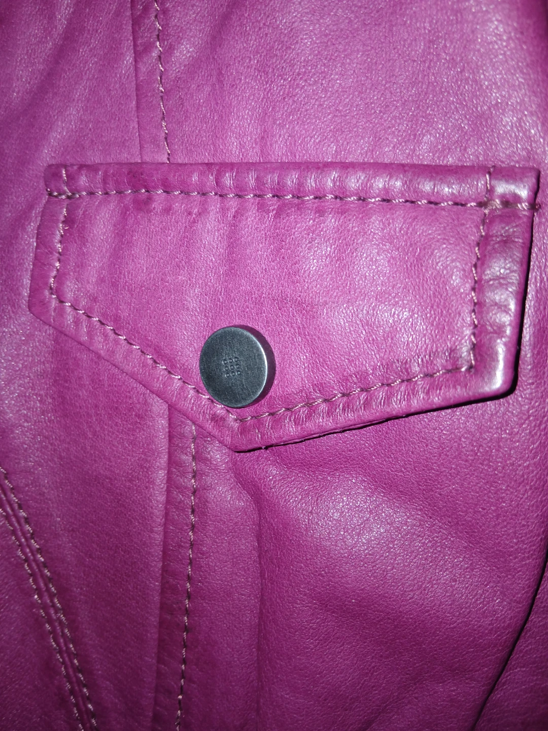 Danier Purple Leather Jacket Size 3XS - photo 4