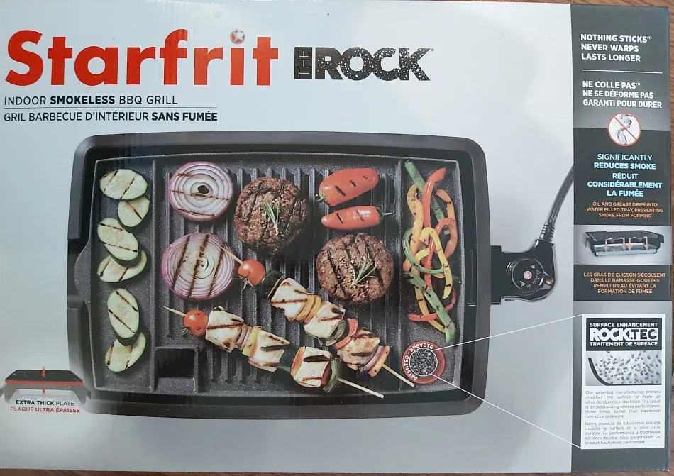 #Cleanout Starfrit The Rock Smokeless Indoor BBQ Grill image indicator(2)