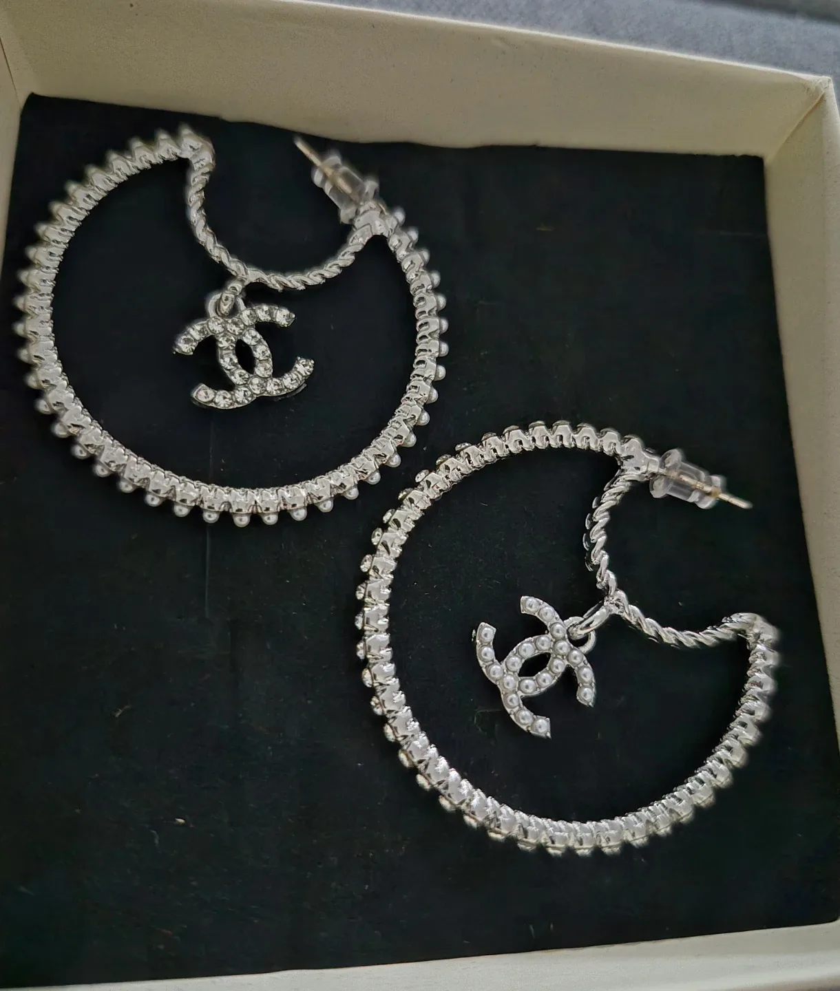 Chanel Hoop Earrings