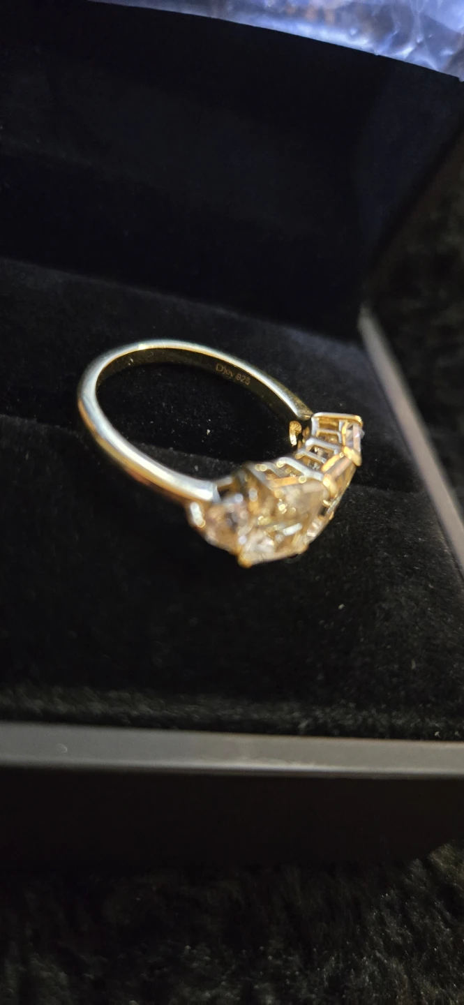 Genuine Petallite Trilogy Gemstone Ring 2.70ctw - photo 3