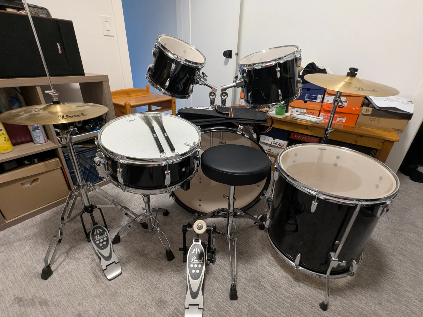 Pearl Roadshow Drum Set - Black - photo 2