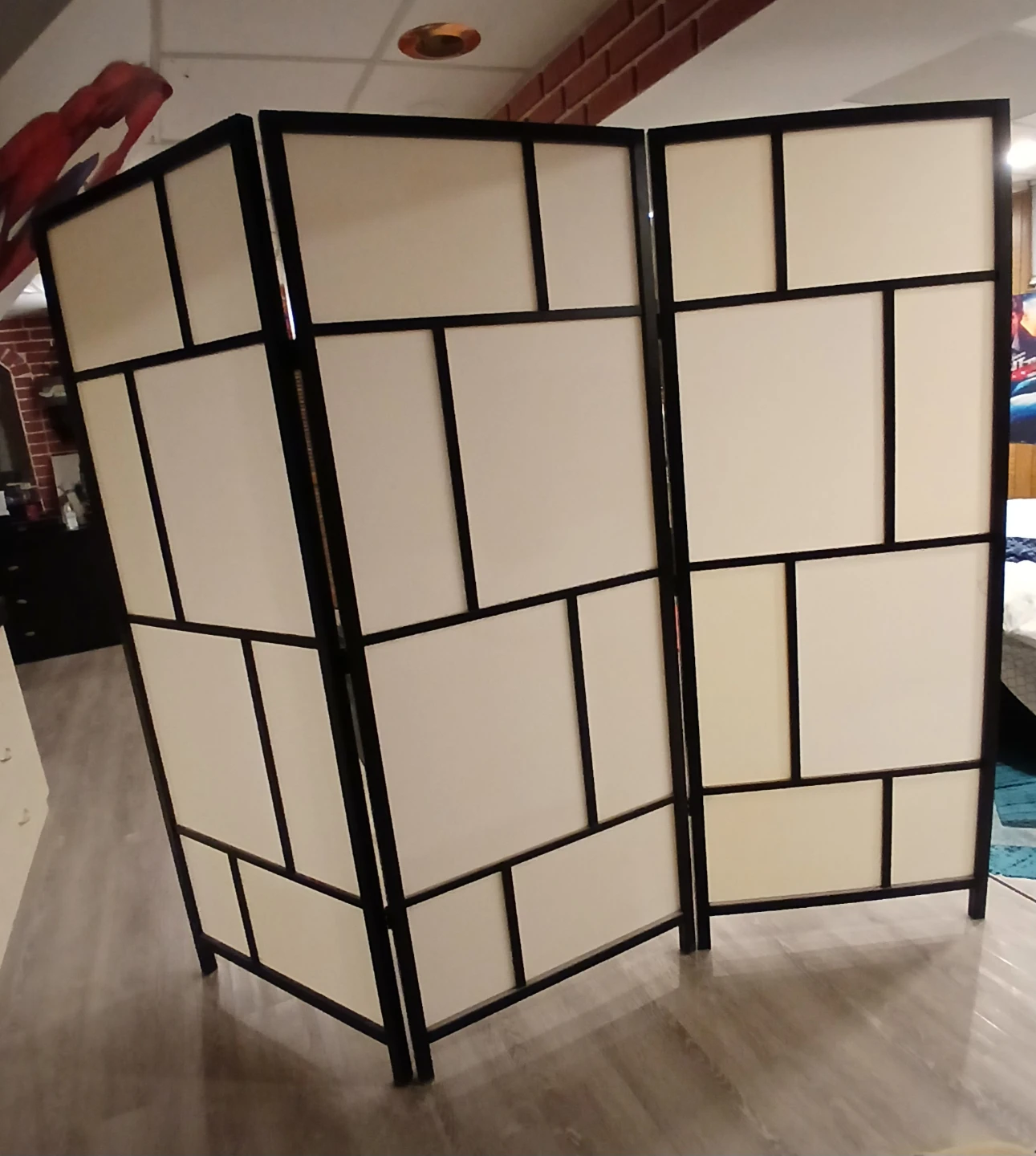 IKEA RISÖR - Room divider, white/black, - photo 2